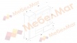 Секция Шоу с открити рафтове дъб сонома с бяло - изглед 5
