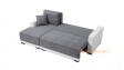 Ъглов диван Дъглас с посока сив с бяла кожа - изглед 5 - МебелМаг Ъглов диван Дъглас с посока сив с бяла кожа - изглед 5