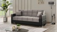 Диван Малатия триместни сив - изглед 1
