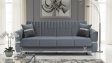 Диван Верино триместни сив - изглед 2 - МебелМаг Диван Верино триместни сив - изглед 2