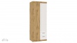 Гардероб Моник двукрилни златен дъб с бяло - изглед 2 - МебелМаг Гардероб Моник двукрилни златен дъб с бяло - изглед 2
