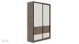 Гардероб Комо с плъзгащи врати орех селект тъмен с кашмир - изглед 1 - МебелМаг Гардероб Комо с плъзгащи врати орех селект тъмен с кашмир - изглед 1