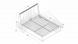 Тапицирана спалня 160/200 Дориан с включен матрак Sleep Nuvia 160/200 сив - изглед 4