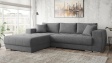 Ъглов диван Бомбай с посока сив - изглед 1 - МебелМаг Ъглов диван Бомбай с посока сив - изглед 1