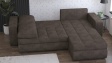 Ъглов диван Норич универсален ъгъл кафяв - изглед 4