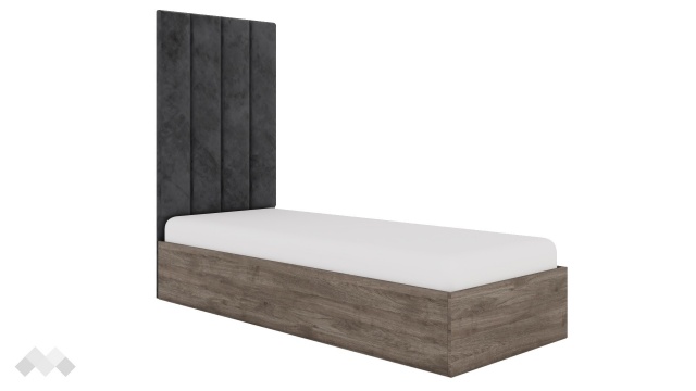 Легло 82/190 Комо орех селект тъмен - МебелМаг Легло 82/190 Комо орех селект тъмен