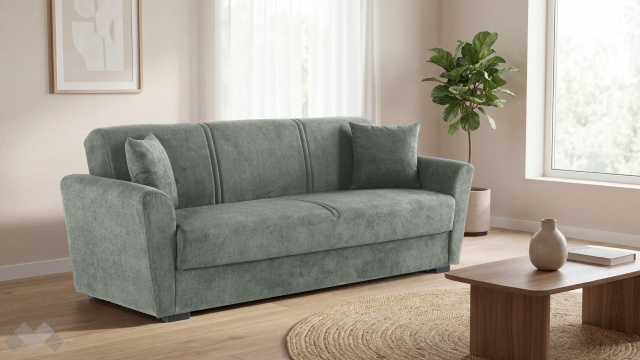 Диван Фокс триместни зелен - МебелМаг Диван Фокс триместни зелен