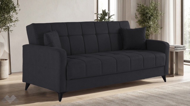 Диван Ламина триместни графит - МебелМаг Диван Ламина триместни графит