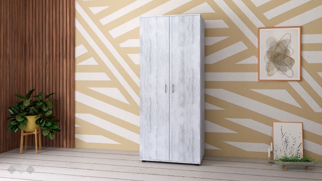 Гардероб №1 двукрилни дъб антик - МебелМаг Гардероб №1 двукрилни дъб антик