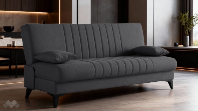 Клик-клак канапе Кенто триместни сив - МебелМаг Клик-клак канапе Кенто триместни сив