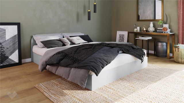 Легло 144/190 Скай с включен матрак Бонел 144/190 нардо сив