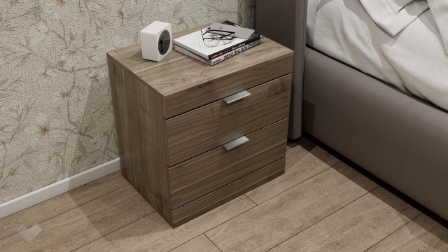 Нощен шкаф Пит орех адмирал - МебелМаг Нощен шкаф Пит орех адмирал