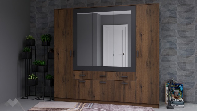 дъб вотан с черно шагре