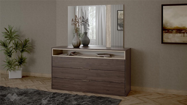 Скрин Барса дъб арканзас с травертин - МебелМаг Скрин Барса дъб арканзас с травертин