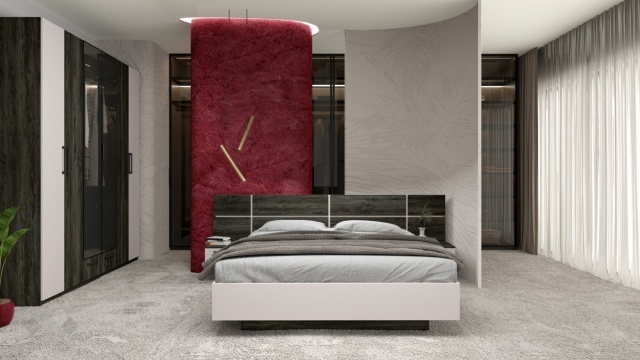 Спален комплект Лондон дъб герано с кашмир - МебелМаг Спален комплект Лондон дъб герано с кашмир