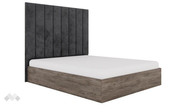 Спалня 160/200 Комо орех селект тъмен - МебелМаг Спалня 160/200 Комо орех селект тъмен