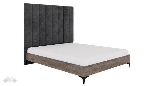 Спалня 160/200 Комо орех селект тъмен - МебелМаг Спалня 160/200 Комо орех селект тъмен