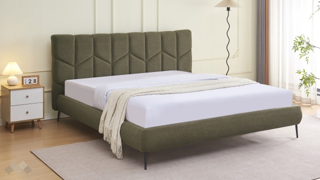 Тапицирана спалня 180/200 Талена с включен матрак Sleep Nuvia 180/200 зелен