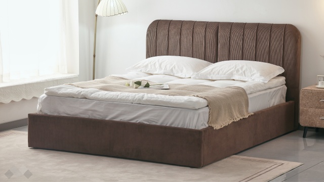 Тапицирана спалня 160/200 Виона с включен матрак Sleep Nuvia 160/200 кафяв