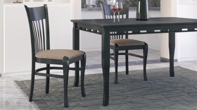 Трапезен стол Атина Каприз венге - МебелМаг Трапезен стол Атина Каприз венге