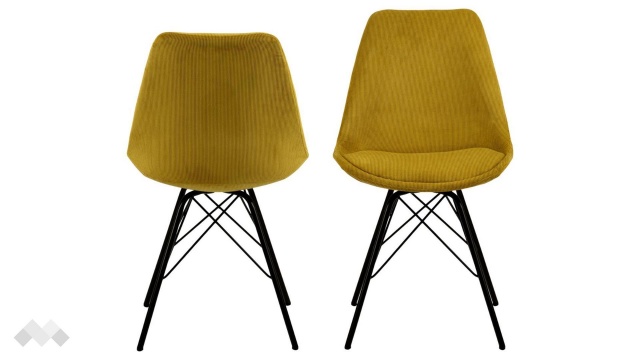 Трапезен стол Ерис жълт - МебелМаг Трапезен стол Ерис жълт