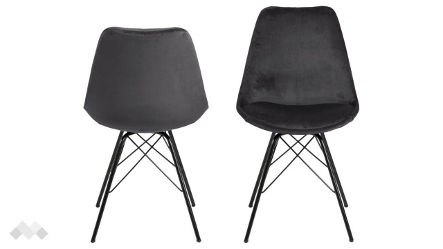 Трапезен стол Ерис тъмно сив - МебелМаг Трапезен стол Ерис тъмно сив