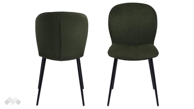 Трапезен стол Евелин маслено зелен