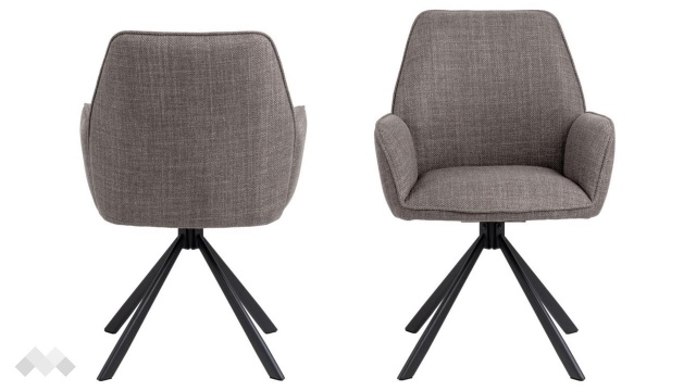 Трапезен стол Гленда пепелно сив