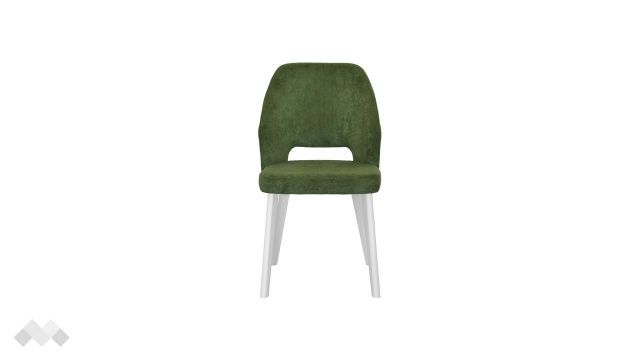 Трапезен стол Луна зелен с бяло - МебелМаг Трапезен стол Луна зелен с бяло