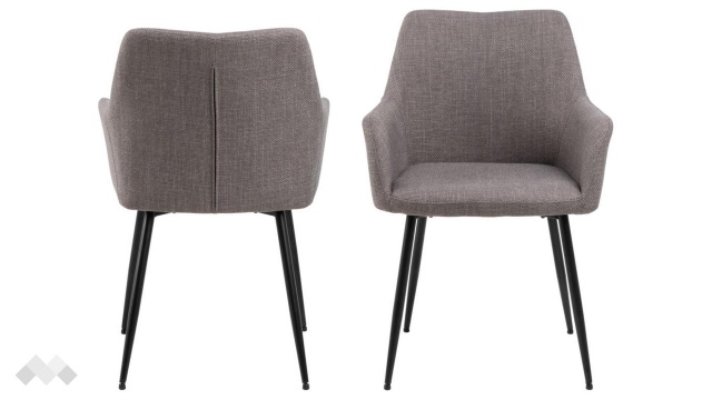 Трапезен стол Лувена пепелно сив