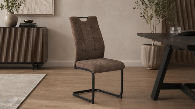 Трапезен стол Мелина кафяв