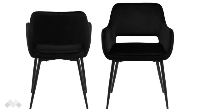 Трапезен стол Руби черен