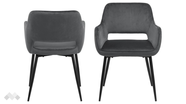 Трапезен стол Руби тъмно сив - МебелМаг Трапезен стол Руби тъмно сив