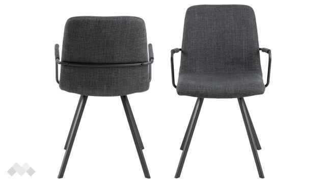 Трапезен стол Селина тъмно сив