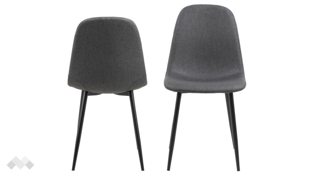 Трапезен стол Силия тъмно сив