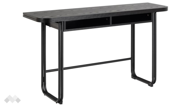 Трапезна маса Дарлингтън неразтегателни дъб черен мат - МебелМаг Трапезна маса Дарлингтън неразтегателни дъб черен мат