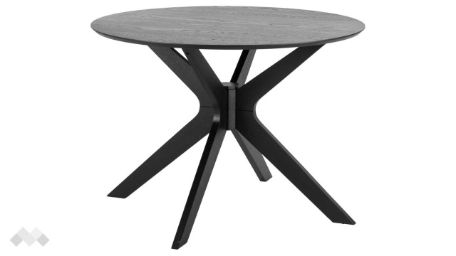 Трапезна маса Дънкан неразтегателни дъб черен мат - МебелМаг Трапезна маса Дънкан неразтегателни дъб черен мат