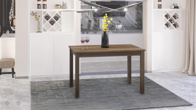 Трапезна маса Троя M разтегателни светъл орех - МебелМаг Трапезна маса Троя M разтегателни светъл орех