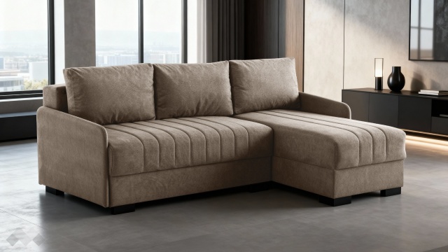 Ъглов диван Бета универсален ъгъл кафяв - МебелМаг Ъглов диван Бета универсален ъгъл кафяв