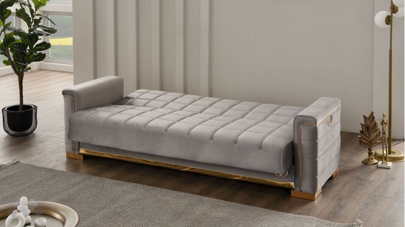 Диван Агра триместни сив - изглед 4