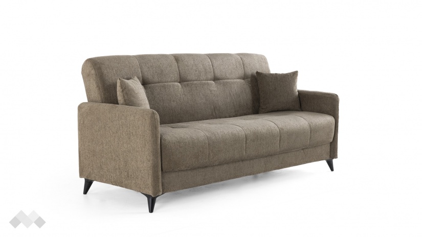 Диван Басел Покет триместни кафяв - изглед 3