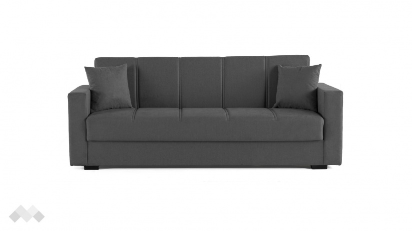 Диван Фиорина триместни графит - изглед 3