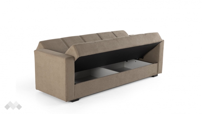 Диван Фиорина триместни кафяв - изглед 4