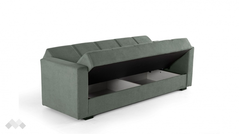 Диван Фиорина триместни зелен - изглед 4