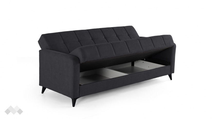 Диван Ламина триместни графит - изглед 4