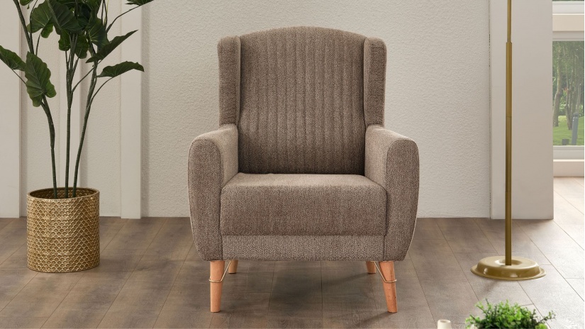 Фотьойл Маниса кафяв - изглед 2 - МебелМаг Фотьойл Маниса кафяв - изглед 2