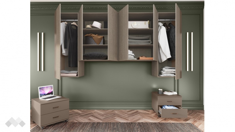 Гардероб Зак шесткрилни мока с лате - изглед 4