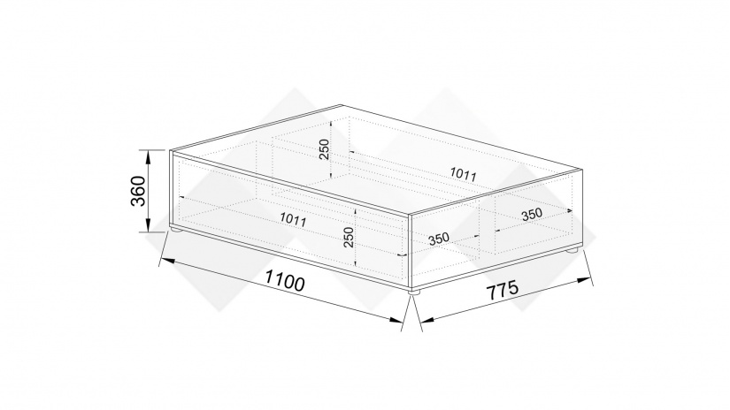 Холна маса Ирен дъб гардън с дъб герано - изглед 4