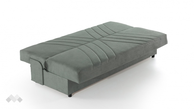 Клик-клак канапе Фиджи триместни зелен - изглед 4 - МебелМаг Клик-клак канапе Фиджи триместни зелен - изглед 4