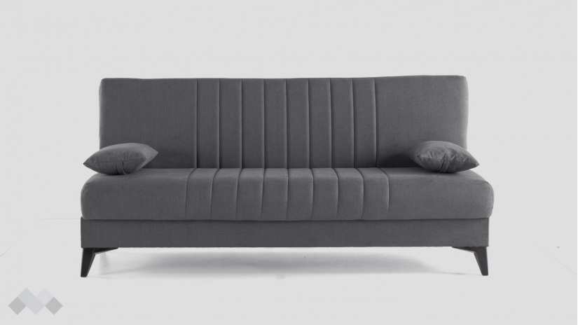 Клик-клак канапе Кенто триместни сив - изглед 3 - МебелМаг Клик-клак канапе Кенто триместни сив - изглед 3